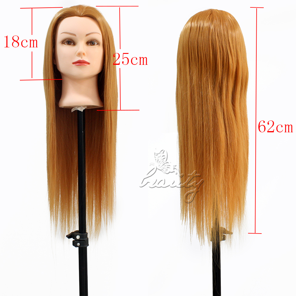 22" Salon Hairdressing Styling 30% Real Human Hair 